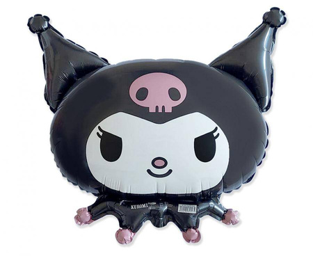 Foil balloon Kuromi Kitty Head, 60cm