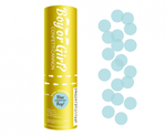 Shot tube from confetti, Boy or Girl, Paper Circles Blue / 15 cm