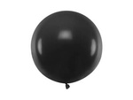 Round balloon, Pastel Black, 60 cm, 1 pcs