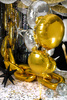 Folienballon rund Pastille, gold, 80 cm