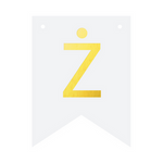 DIY Banner 16x12 cm - Buchstabe Ż