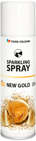 Gold Food Spray Sparkling Spray S20b-N New Gold 250ml AZO FREE