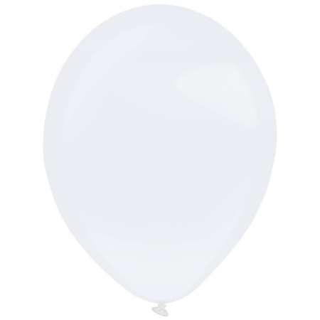 Balony lateksowe Decorator Perłowe Białe 12cm, 100 szt.