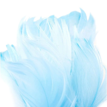 Decorative feathers - Bright blue, 12 g