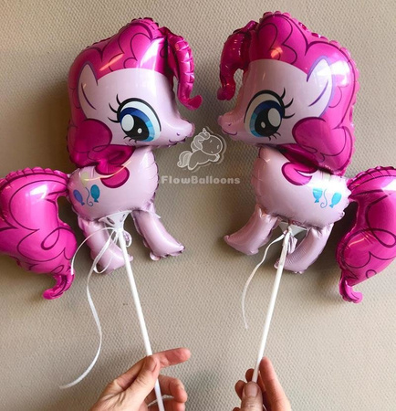 Balon Foliowy - Pinkie Pie My Little Pony na patyk 37 cm