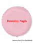 Round foil balloon, pink, with a custom message