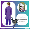 Outfit, costume disguise joker 12-14 years