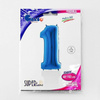 Number 1 Foil Balloon Blue - 102 cm Grabo