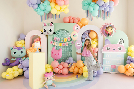 Banner Happy Birthday Gabbys Dollhouse 180 x 15 cm