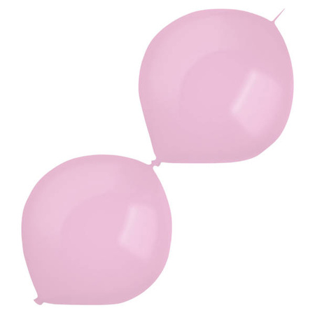 Rosa Latexballons mit Stecker, Decorator Standard E-Link Pretty Pink, 30cm, 50 Stück.