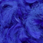 Decorative feathers - dark blue, 12 g