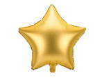 Foil balloon star, gold 48cm golden / yellow