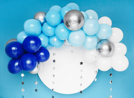Garland Balloon blue 200cm, 61 el.