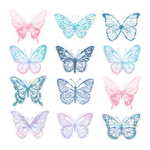 Holographic Butterfly Stickers – Set of 12 Mixed Designs