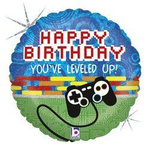 Balon Foliowy Happy Birthday Game On Kontroler 46 cm