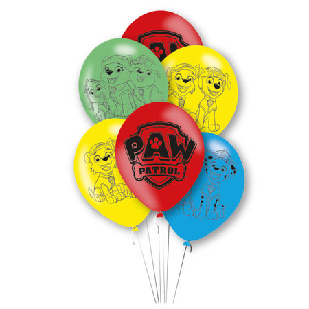 Paw Patrol Latex-Ballons 28cm, 6 Stück.