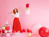 Balon lateksowy Gigant, Czerwony, Pastel Red, 1m, 1 szt.