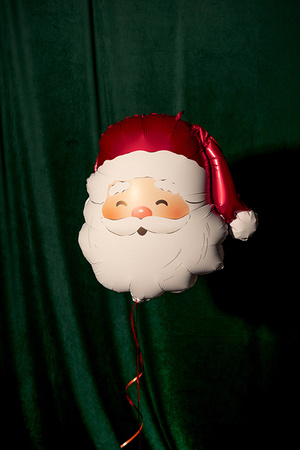 Santa Claus Foil Balloon – Christmas Decoration, Color Mix, 42 x 43.5 cm