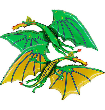 Balloon Foil Green Dragon,  110cm