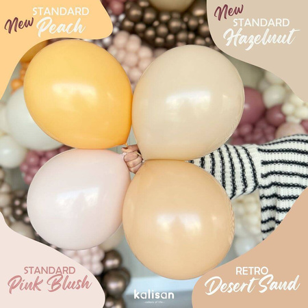 HazelnutLatex-Ballons, beige 13 cm, 100 Stück.