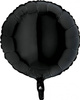 Balon foliowy, okrągły, czarny 46 cm, pakowany Grabo