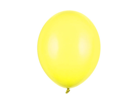 Balony lateksowe Strong, Żółte, Pastel Lemon Zest, 30cm, 100 szt