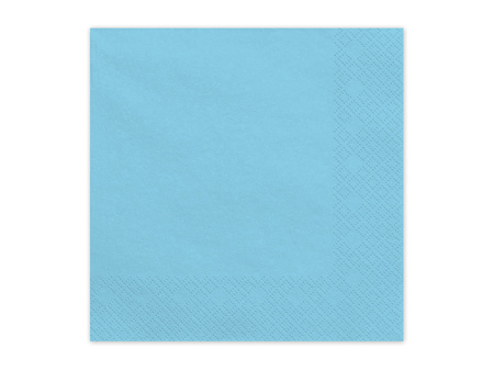 Paper napkins Light Blue 33x33cm 20 pcs