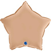 Foil Balloon - Satin Nude Star 46 cm, Grabo