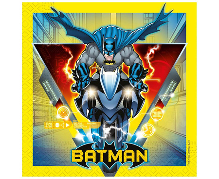 Batman Rogue Rage paper napkins, size 33 x 33 cm, 20 pack