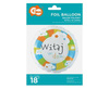 Round foil balloon, Witaj w domu, 46cm