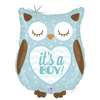 Grabo Balloon Blue Owl It's a boy 66 cm
