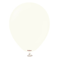 Latex Balloons Kalisan Retro White, 30cm, 500 pcs.
