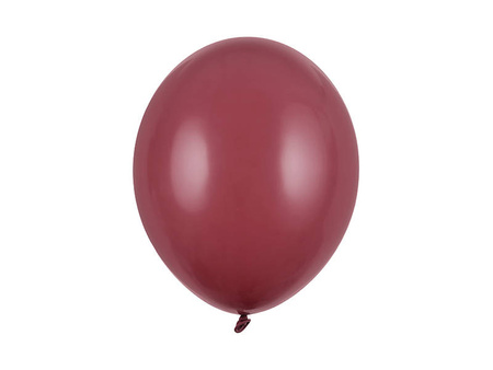 Starke Latexballons, Kastanienbraun, Pastellpflaume, 12cm, 100 Stück.