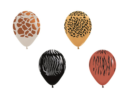 Balony lateksowe Sempertex Zwierzęta 12 cm, 50 szt.