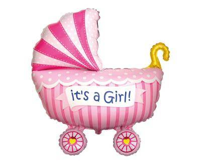 Foil balloon - IT'S A GIRL - 62 CM