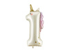 Folienballon Zahl 1 Einhorn Creme Roségold 93cm