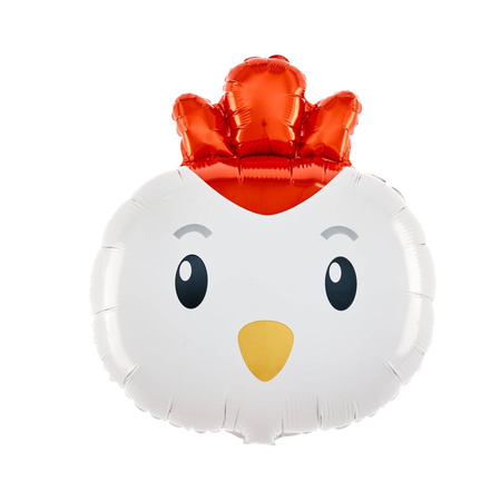 Hen foil balloon, 69x52cm