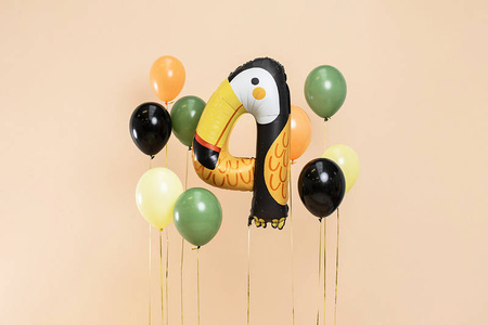 Foil balloon Number 4 - Toucan, 91 cm