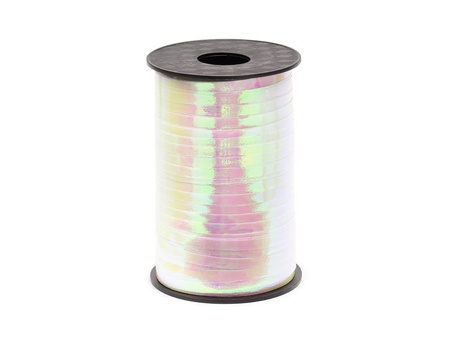 Plastic ribbon, iridescent, 5mm / 225m