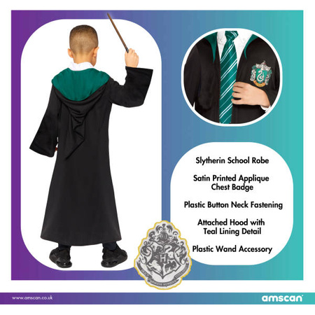 Dress, Costume Disguise Harry Potter, Slytherin 6-8 years