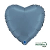 Foil Balloon - Satin Blue Jeans, heart 46 cm, Grabo