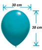 Latexballons mit dunkelrosa Konfetti, 30cm, 100 Stück.