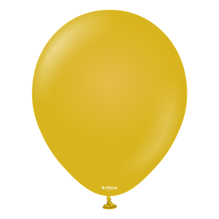 Latex Balloons Kalisan Retro Mustard, 30cm, 100 pcs.