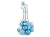 Bouquet of 1 year balloons, Number 1 blue, 90x140 cm