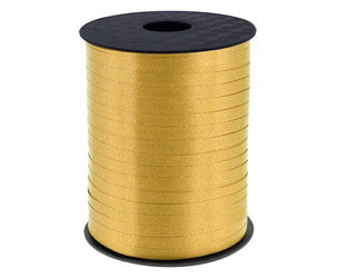 Plastic ribbon, gold, 5mm / 458m