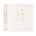 Organza Table Runner Gold for Holy Baptism 30x500 cm