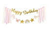 Baner Happy Birthday Jednorożec, 230x17.5 cm