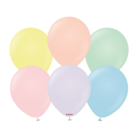 Latex Balloons Macaron Mix, 30cm, 100 pcs.