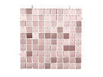 Sequin Panel, Squares, Rose Gold, 30x30 cm, 1 pcs