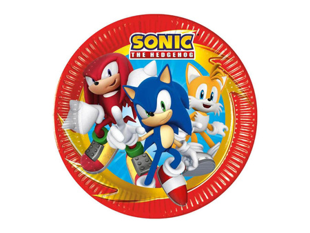 Sonic paper plates 23cm, 8 pcs.